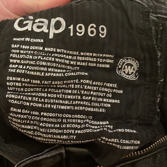 Gap black jeans 1969 size 27 true skinny ankle - Picture 6 of 7